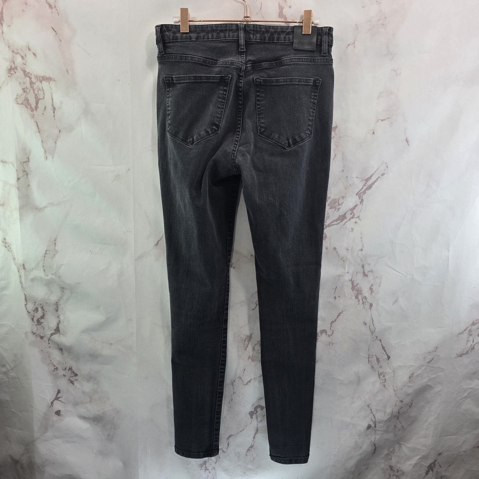 Du Er Jeans Womens 29 X 29 Black High Rise Skinny Crop Denim